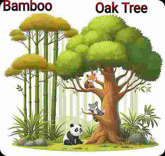 Bamboo and Oak Tree - Len Academy