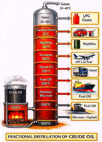 Fractional distillation of crude oil - Len Academy